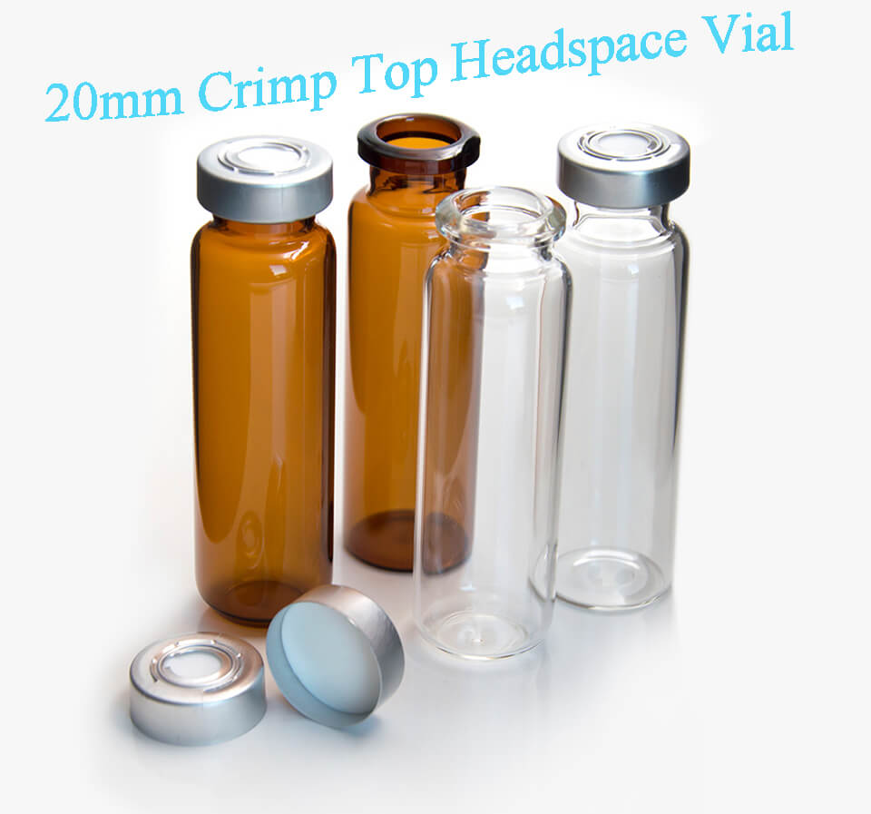 20mm crimp top headspace vial 