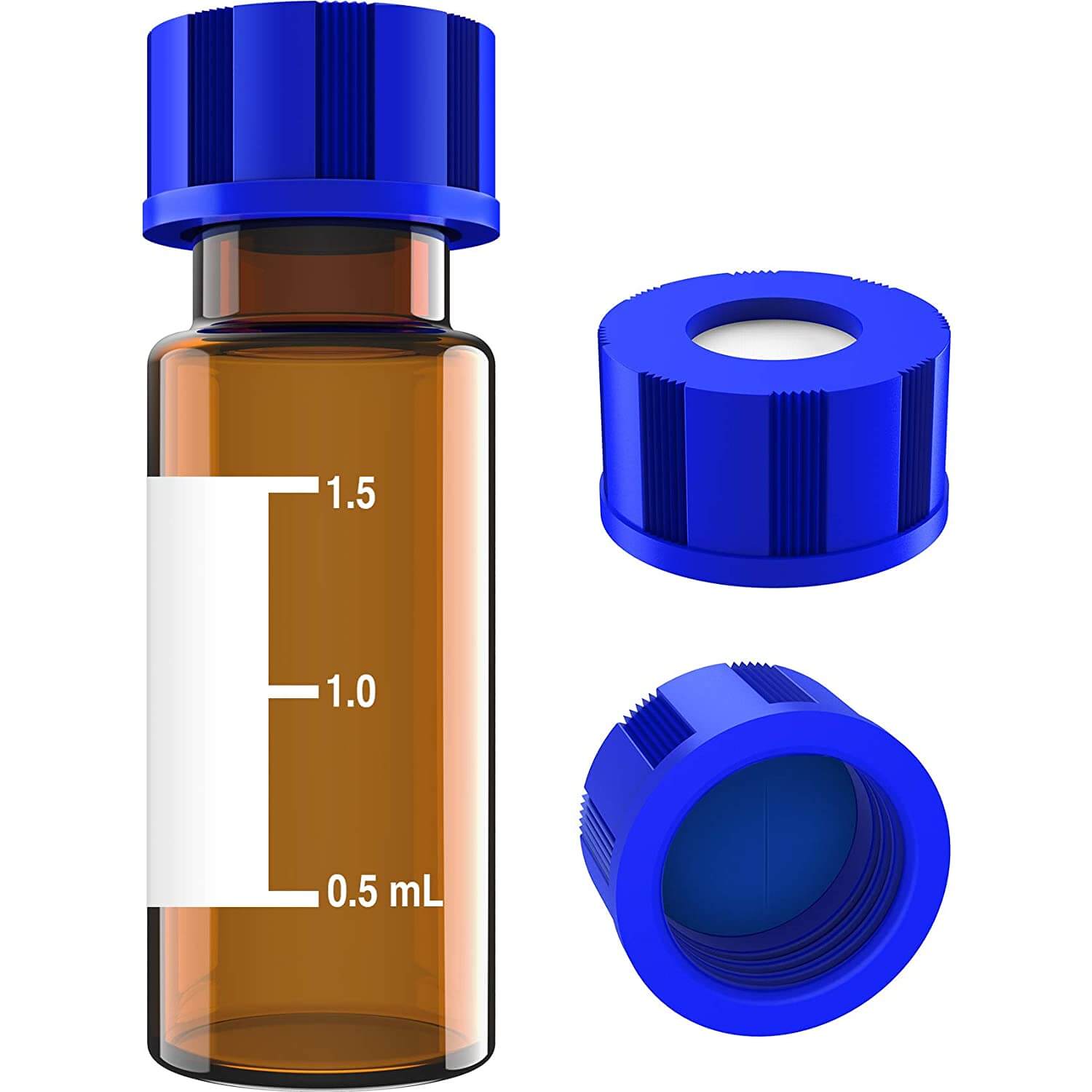 2ml Amber Screw caps