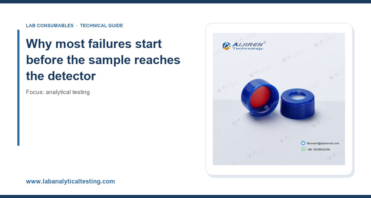 Why most failures start before the sample reaches the detector