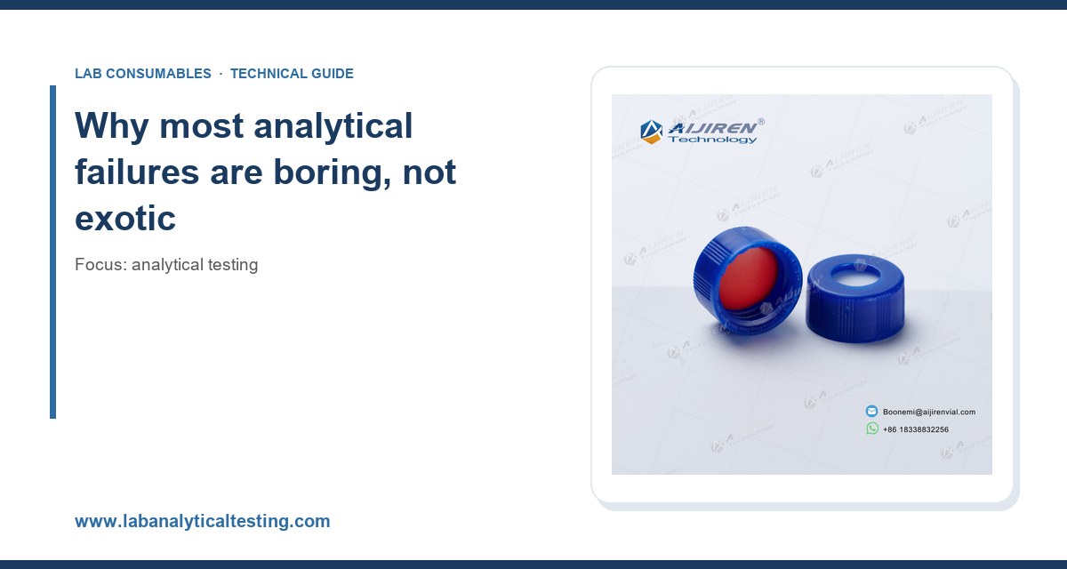 Why most analytical failures are boring, not exotic