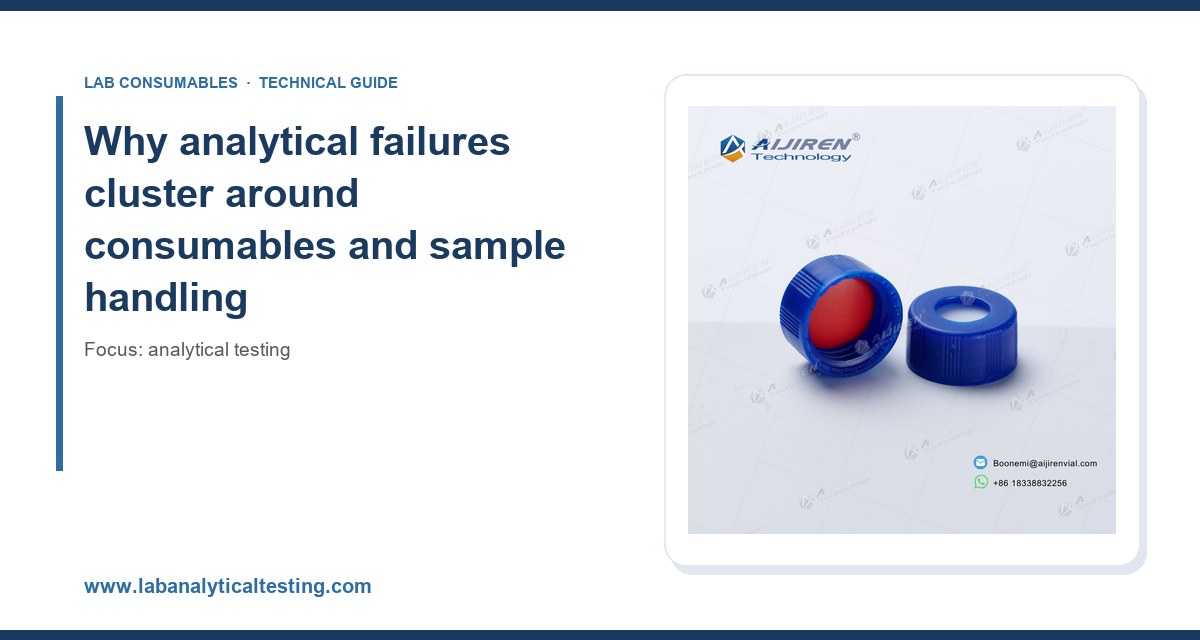 Why analytical failures cluster around consumables and sample handling