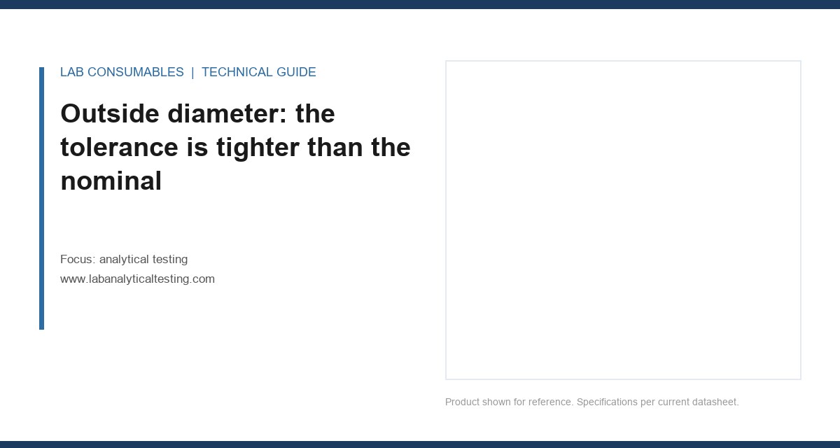 Outside diameter: the tolerance is tighter than the nominal