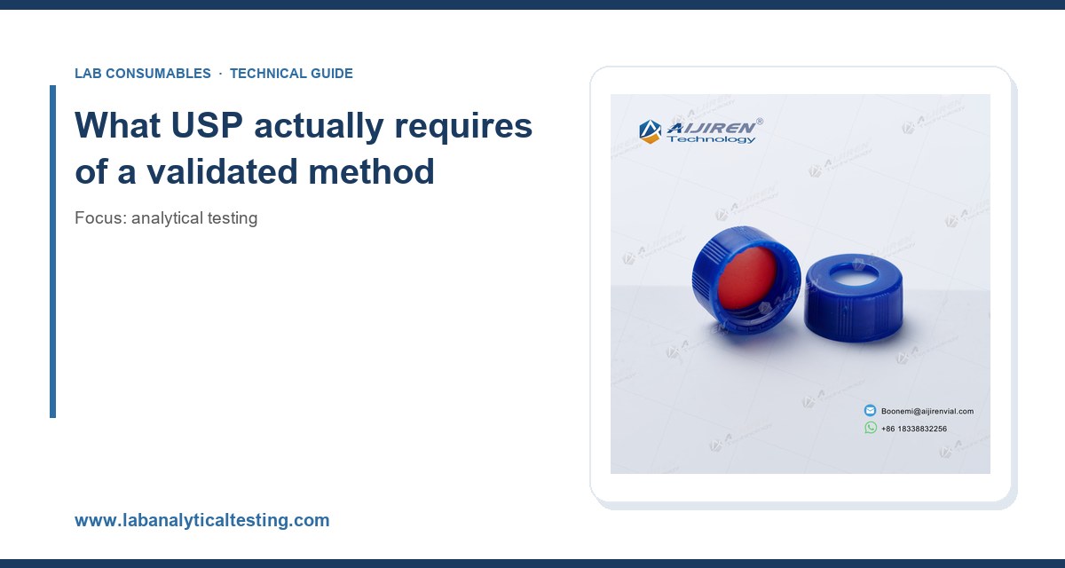 What USP actually requires of a validated method