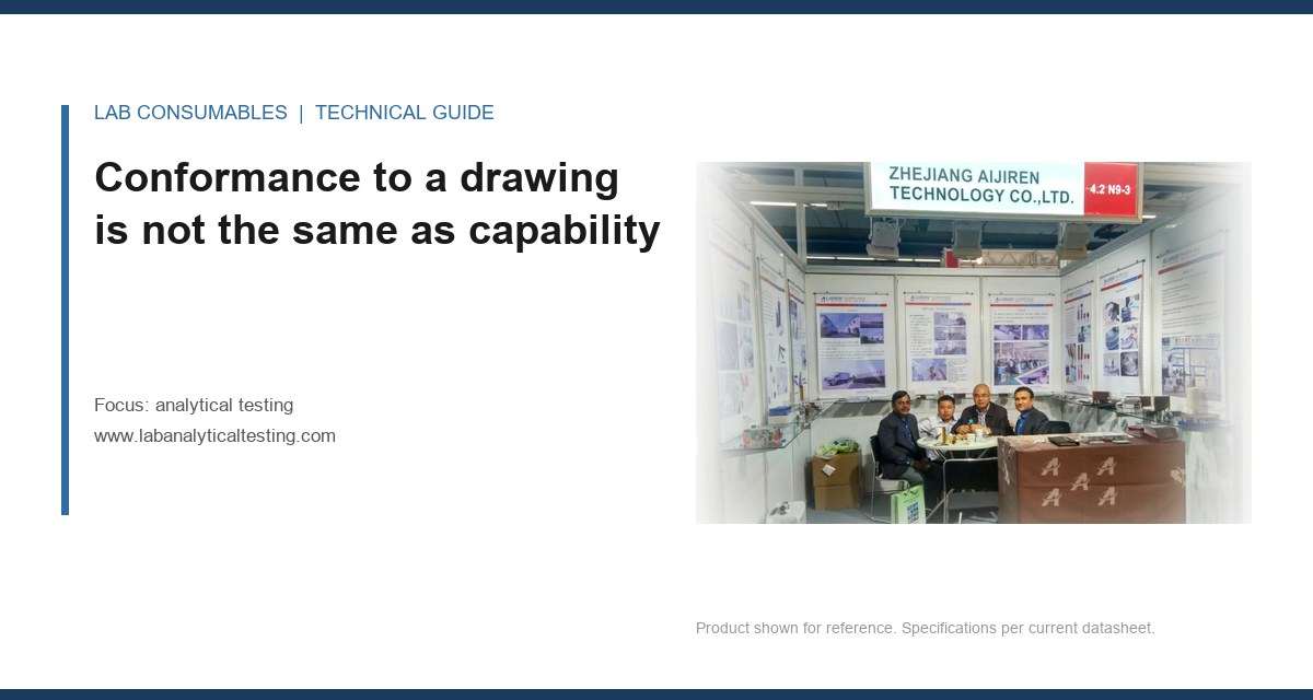 Conformance to a drawing is not the same as capability
