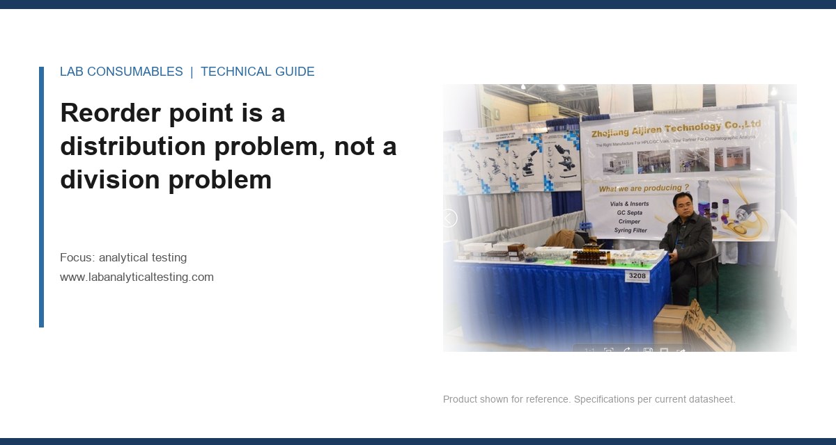 Reorder point is a distribution problem, not a division problem