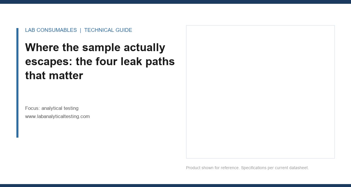 Where the sample actually escapes: the four leak paths that matter
